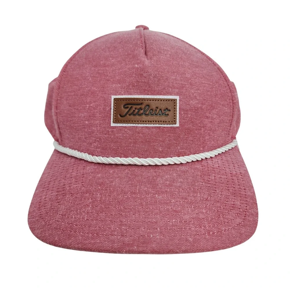 Titleist Golf Hat Charlston Rope Oxford Special Edition Headwear Red
